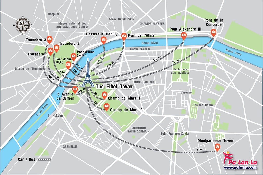 13 Best Photo Spots of Eiffel Tower